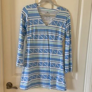MAHI GOLD Women’s Light Blue Cotton Dress Size Small